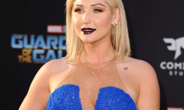 Taylor Ann Hasselhoff attends the premiere of "Guardians of the Galaxy Vol. 2" at Dolby Theatre in April of 2017 in Hollywood