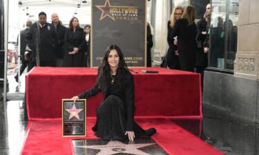 Courteney Cox honored with a star on the Hollywood Walk of Fame on Monday