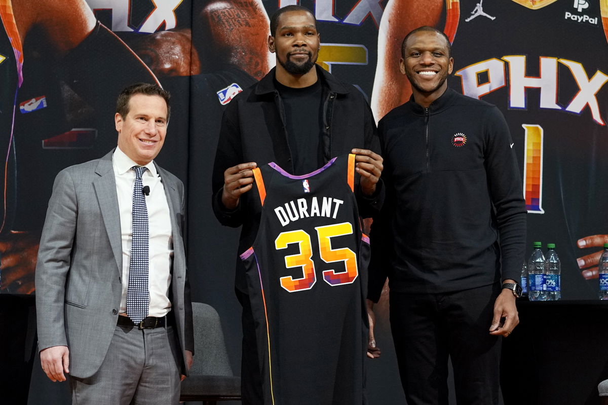 <i>Matt York/AP</i><br/>Kevin Durant has praised the Phoenix Suns fans for the warm welcome he has received since arriving.