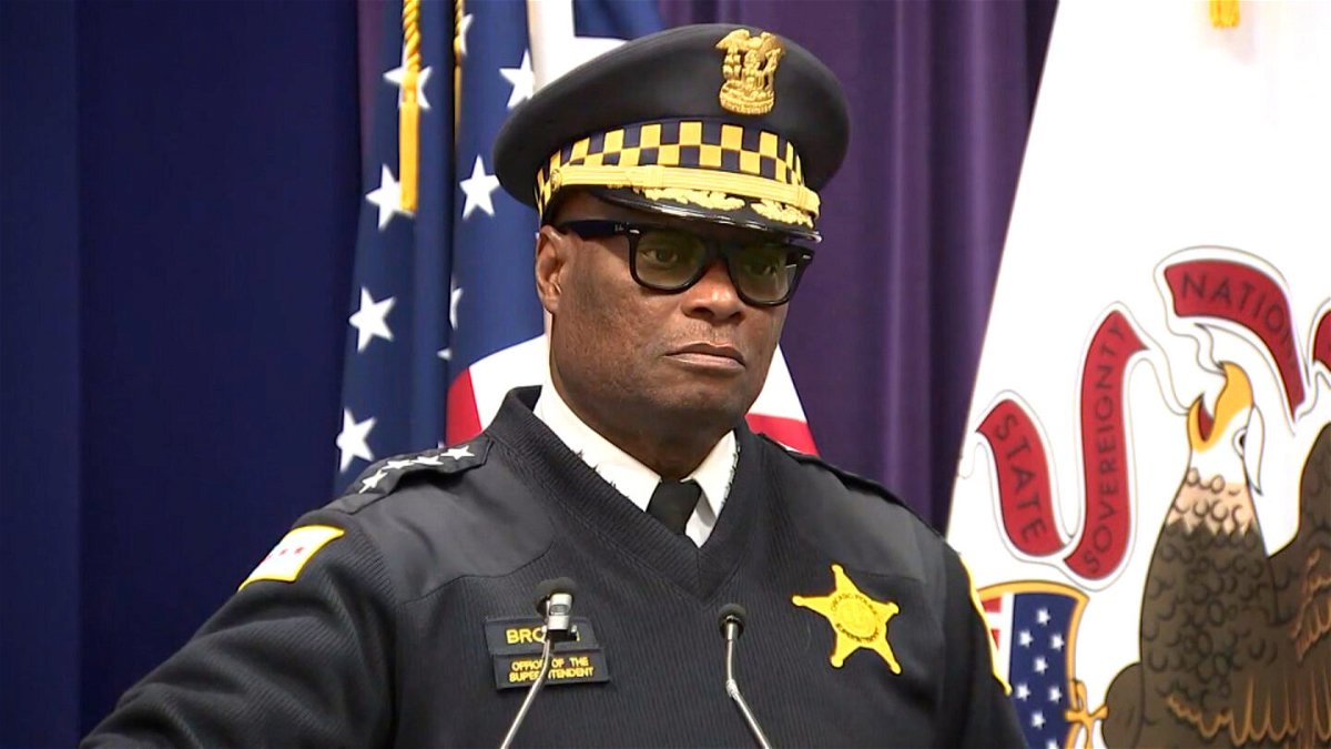 <i>WLS</i><br/>Chicago Police Superintendent David Brown is pictured here on February 10.