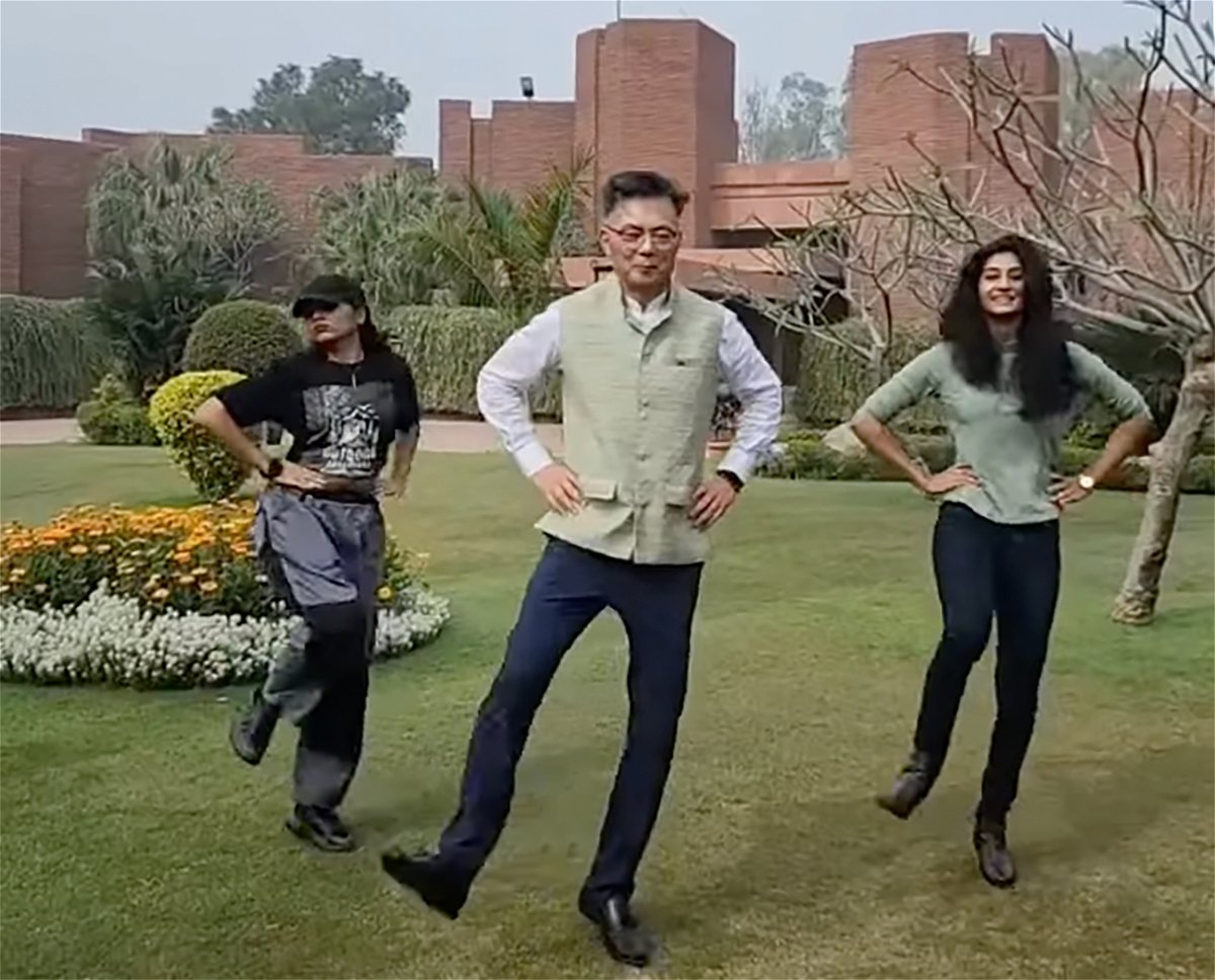 <i>Korean Embassy in India/Facebook/YouTube</i><br/>South Korean diplomats strike a pose in their 