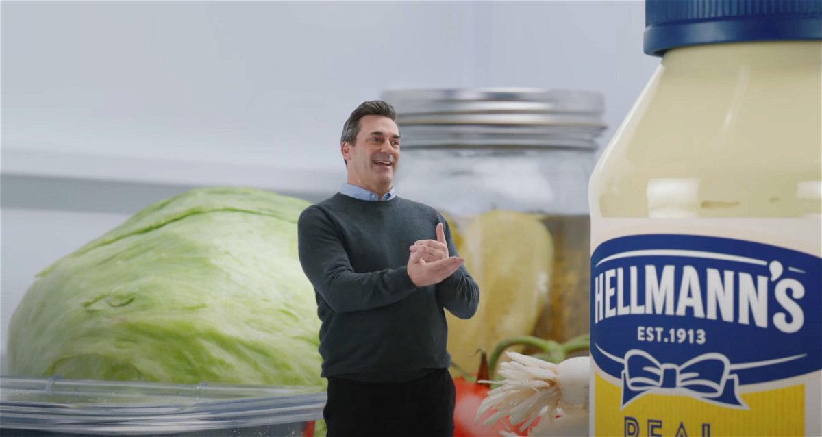 <i>From Hellmann's</i><br/>Jon Hamm stars in a commercial set to air during the Super Bowl.