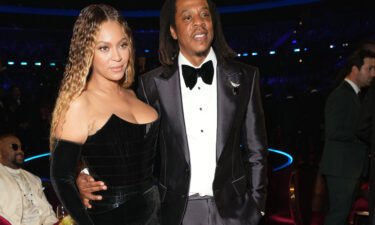 (From left) Beyoncé and Jay-Z are seen here at the 2023 Grammy Awards in Los Angeles on February 5.