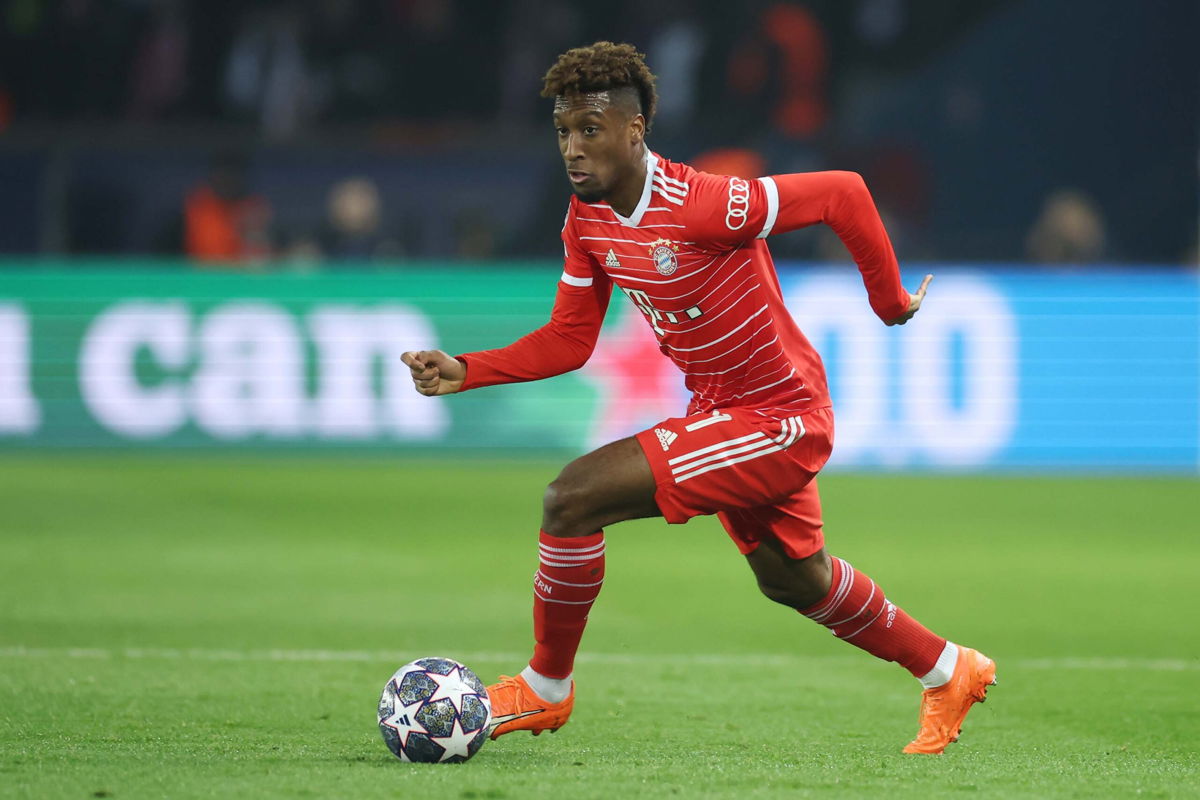 <i>Alex Grimm/Getty Images</i><br/>Kingsley Coman scored his first Champions League goal of the season.