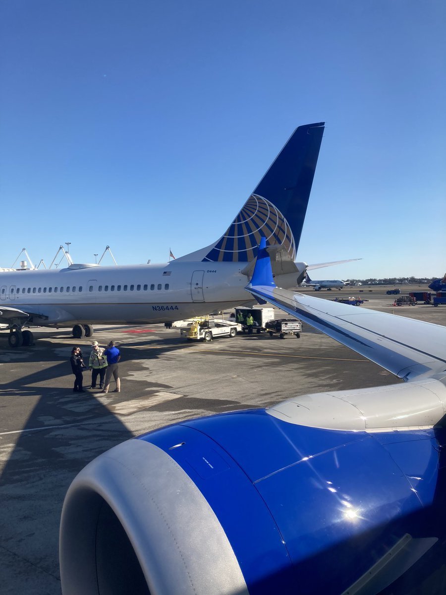 <i></i><br/>Nicholas Leone took this photo after two United Airlines planes made contact on Monday morning at Boston Logan International Airport.
