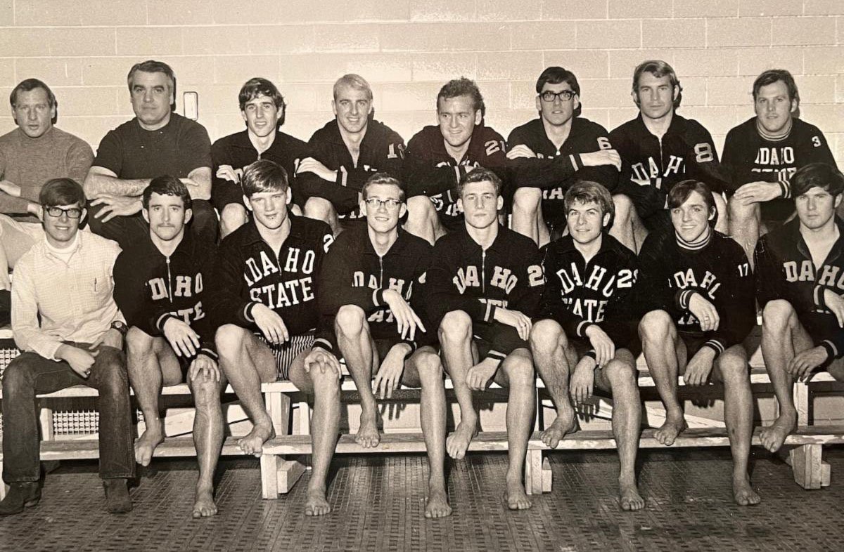 Idaho State's 1969-1970 swim team.