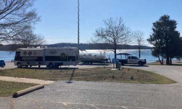 Search crews are back out on Beaver Lake looking for a father and son who were reported missing Thursday during a kayaking trip.