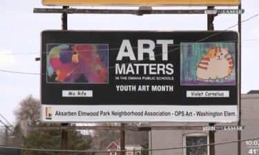 March is Youth Art Month. It's a month to recognize and showcase the artwork of some of the youngest artists in the community. Omaha Public Schools displayed drawings in a big way through billboards around the city. 3 News Now talked to two of the artists who learned their works are up for everyone to see. You may have seen some of these little artists' work without even knowing it.