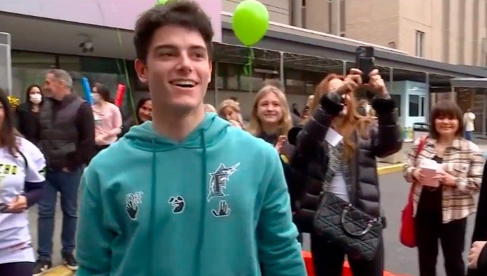 <i>WABC</i><br/>Brandt Morgan was welcomed with a big celebration from dozens of his friends outside a hospital after finishing his last chemo treatment on Thursday. It's been a long time coming for Brandt Morgan.