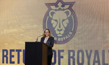 NWSL Commissioner Jessica Berman addresses the media about the Utah Royals FC professional women's soccer club returning to Utah on Saturday.