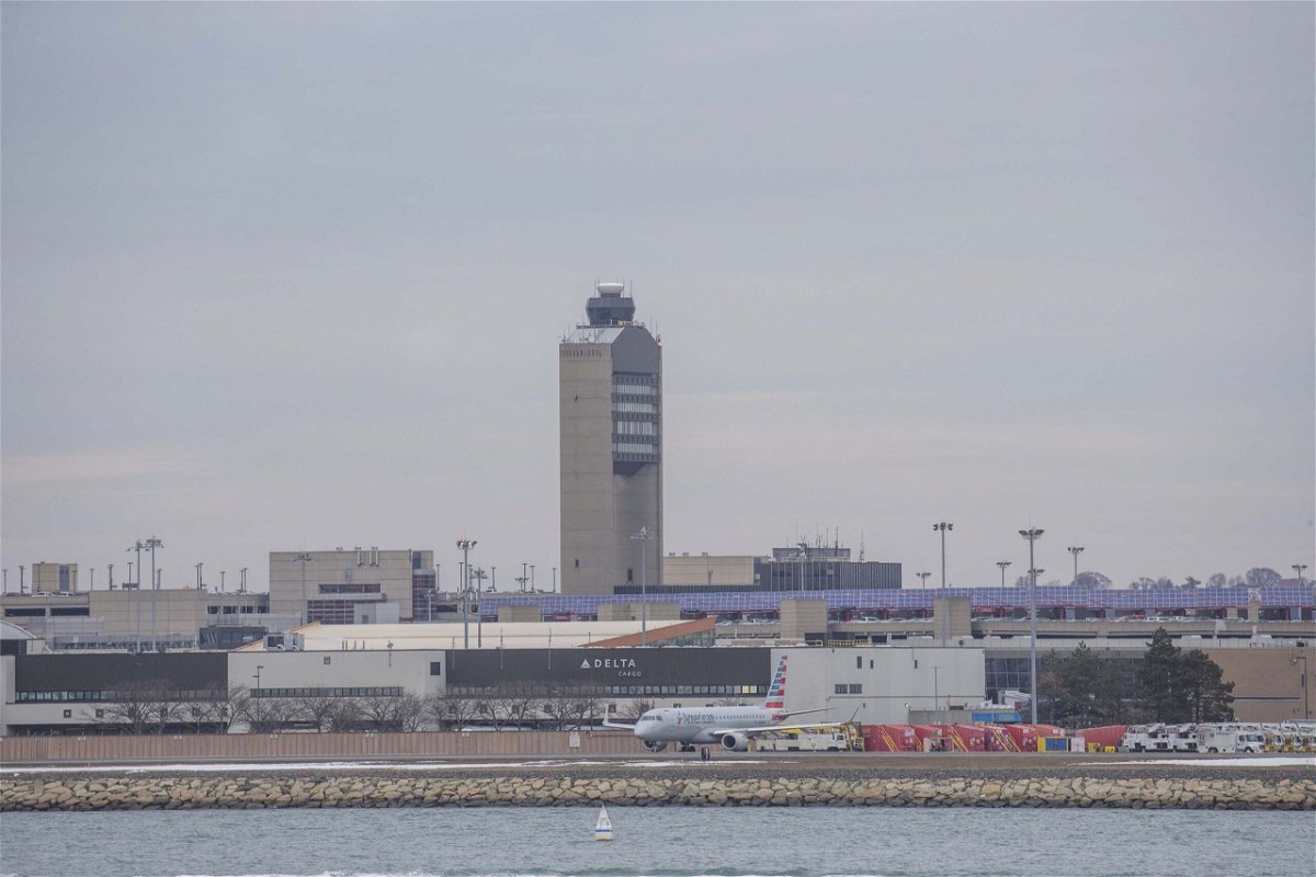 <i>Nicolaus Czarnecki/MediaNews Group/Boston Herald/Getty Images/File</i><br/>FAA officials are laying out steps controllers should take to avoid near collisions. Pictured is the air traffic control tower at Boston Logan Airport.