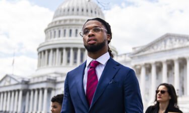 Buffalo Bills safety Damar Hamlin spoke on Capitol Hill on March 29 in support of the Access to AEDs Act.