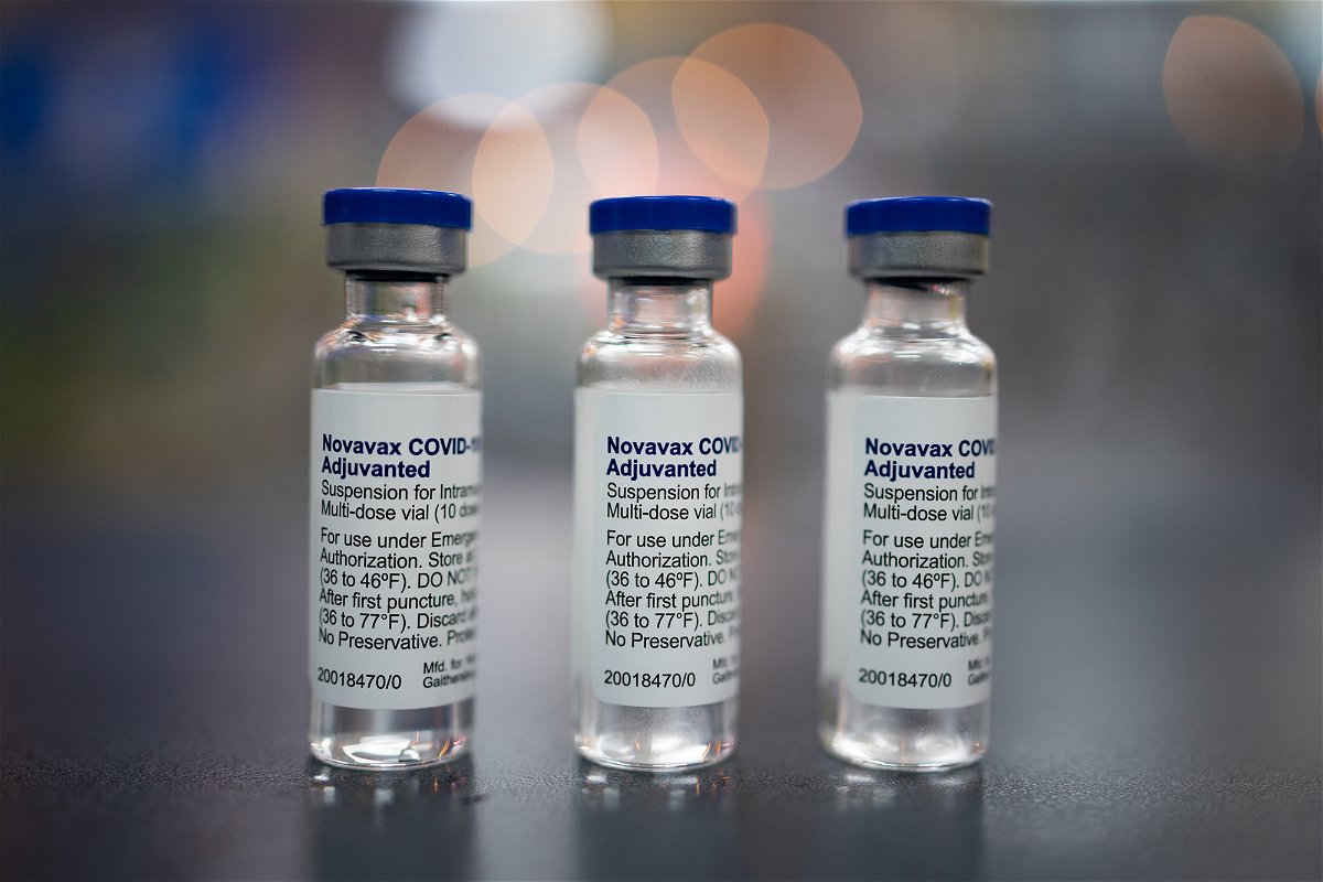 <i>Hannah Beier/Bloomberg/Getty Images</i><br/>Covid vaccine maker Novavax is now facing serious financial challenges. Pictured are vials of the Novavax Covid-19 vaccine.
