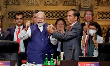 Indian Prime Minister Narendra Modi and Indonesia's President Joko Widodo at last year's G20 Leaders Summit in Indonesia. Foreign ministers from the world's biggest economies have convened in New Delhi