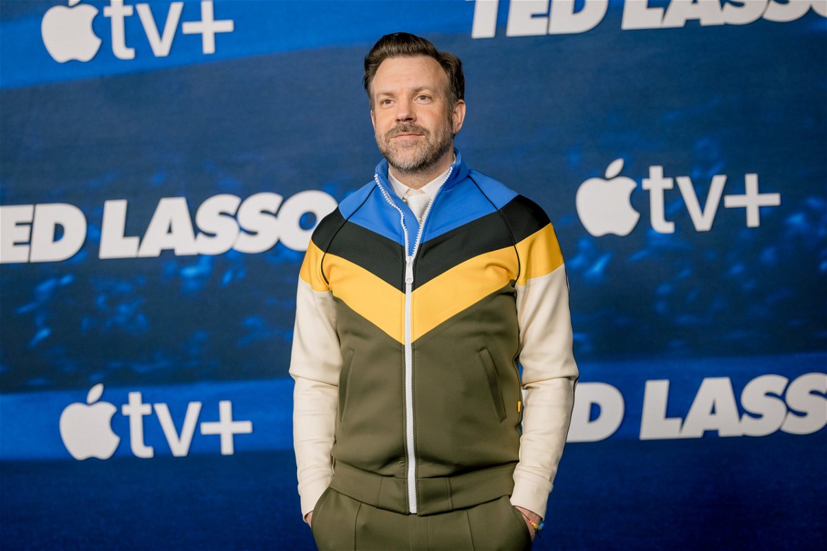 <i>Emma McIntyre/WireImage/Getty Images</i><br/>Jason Sudeikis reveals where he finds his 'Ted Lasso' zone. Sudeikis is pictured on March 7 in Los Angeles..