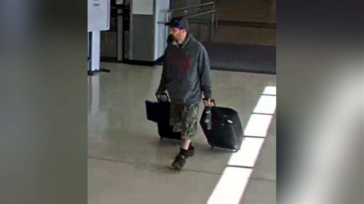 <i>FBI/AP</i><br/>An airport surveillance camera image shows alleged suspect Marc Muffley at Lehigh Valley International Airport