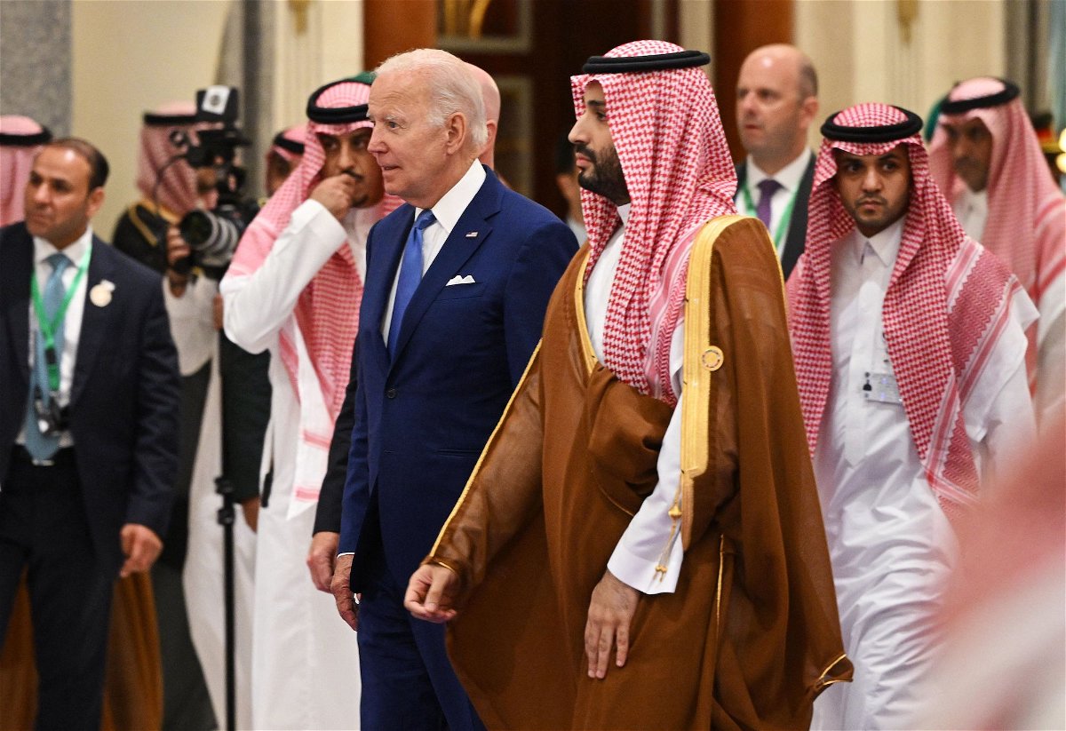 <i>Mandel Ngan/Pool/AFP/Getty Images/FILE</i><br/>US President Joe Biden (L) and Saudi Crown Prince Mohammed bin Salman (R) pictured in Jeddah on July 16