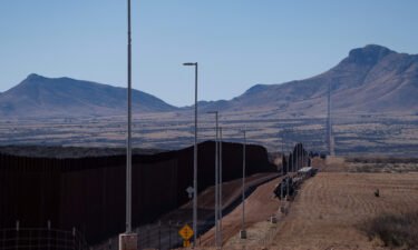 The Biden administration are discussing more restrictive policies that would keep migrants from coming to the US. Pictured is the US-Mexico border in Cochise County near Sierra Vista
