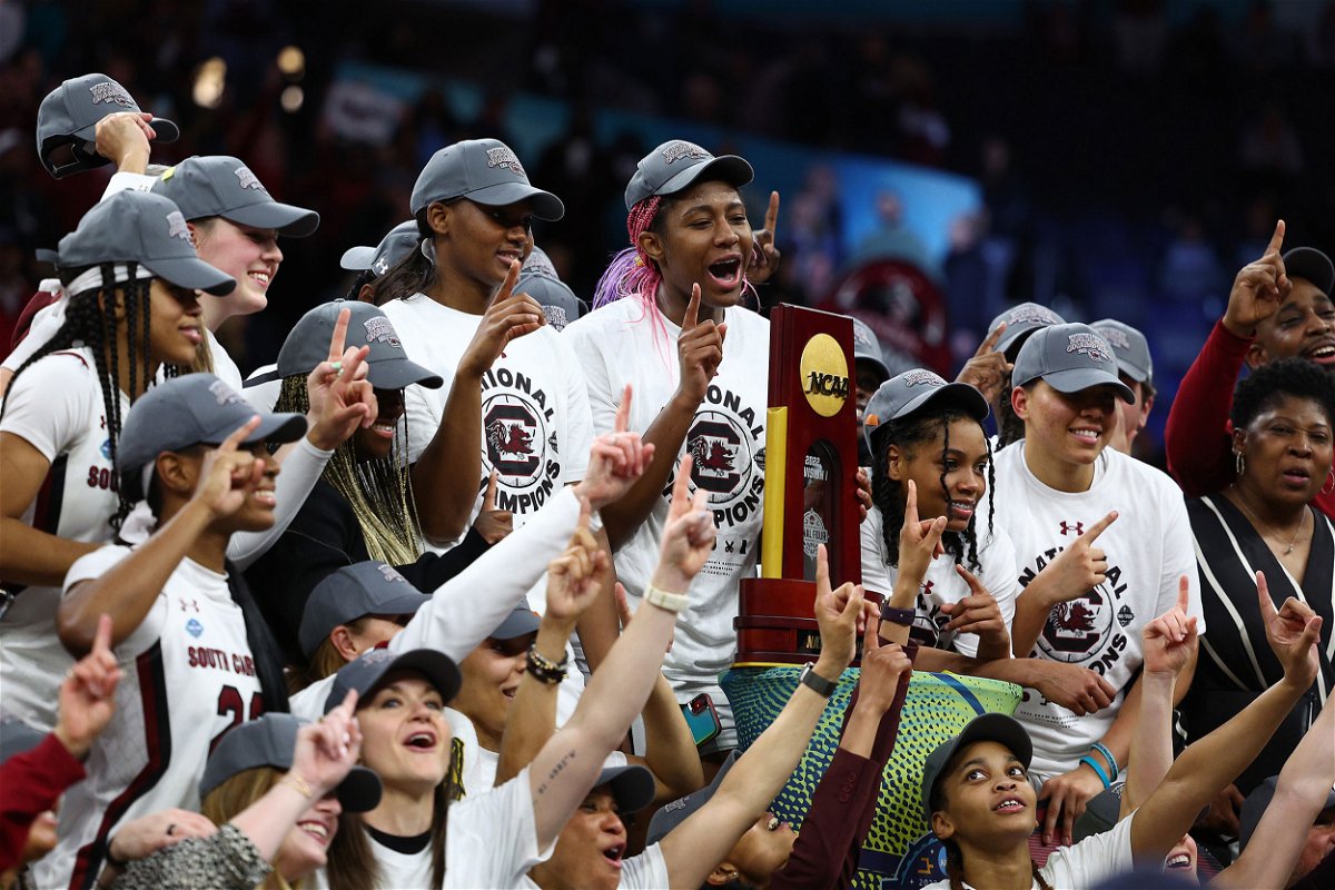 <i>Elsa/Getty Images</i><br/>The South Carolina Gamecocks will be looking to defend their NCAA title after being victorious in last year's March Madness.