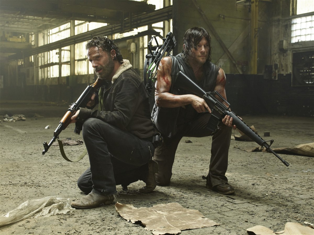 <i>Frank Ockenfels/AMC</i><br/>Rick (Andrew Lincoln) and Daryl (Norman Reedus) were two essential components of a post-apocalyptic team in 