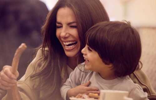 Eva Longoria (left) says churros dipped in chocolate is the favorite treat of her 4-year-old son