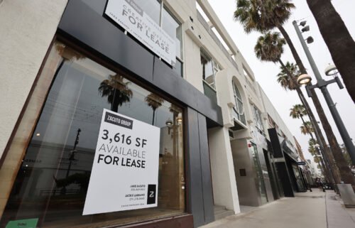 Commercial real estate is in trouble. Pictured is an empty retail store in Santa Monica