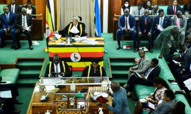 Ugandan lawmakers are pictured here during a debate on the bill on March 21.