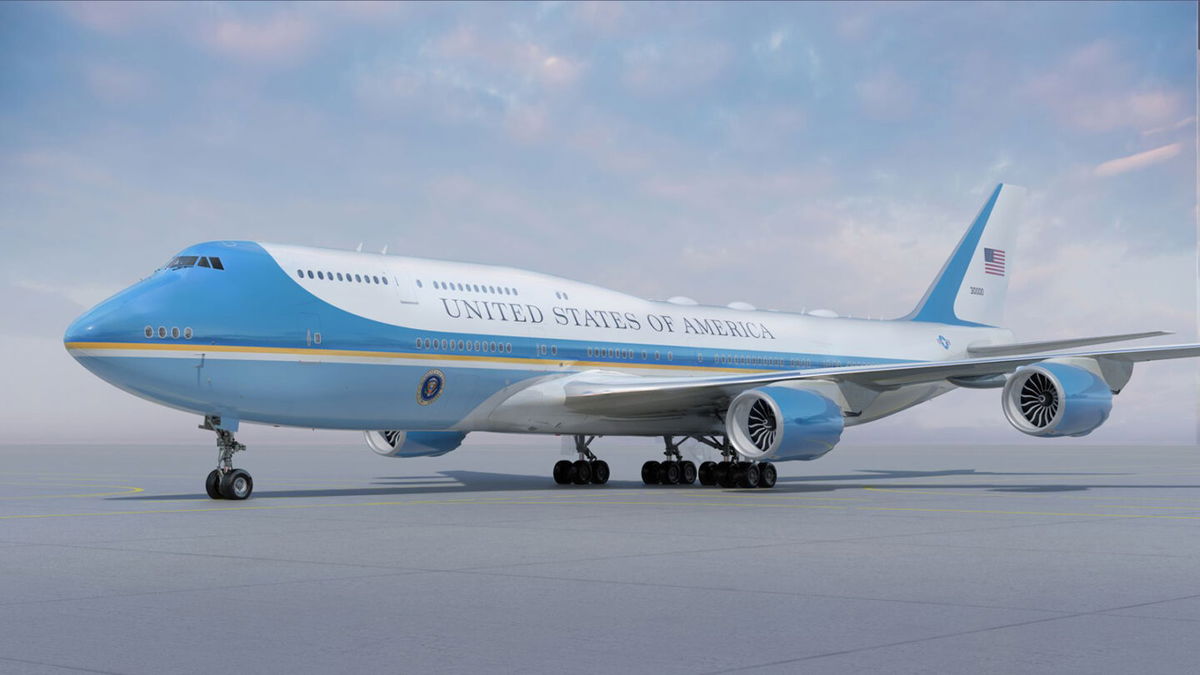 <i>Department of the Air Force</i><br/>This rendering provided by the Department of the Air Force shows the new color scheme for Air Force One.