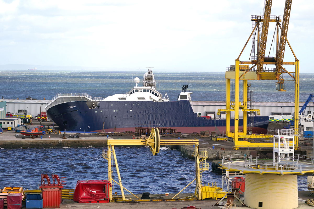 <i>Andrew Milligan/PA Images via Getty Images</i><br/>Emergency services at Imperial Dock in Leith