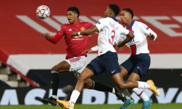 Manchester United and Paris Saint-Germain faced each other in the 2020/21 Champions League.