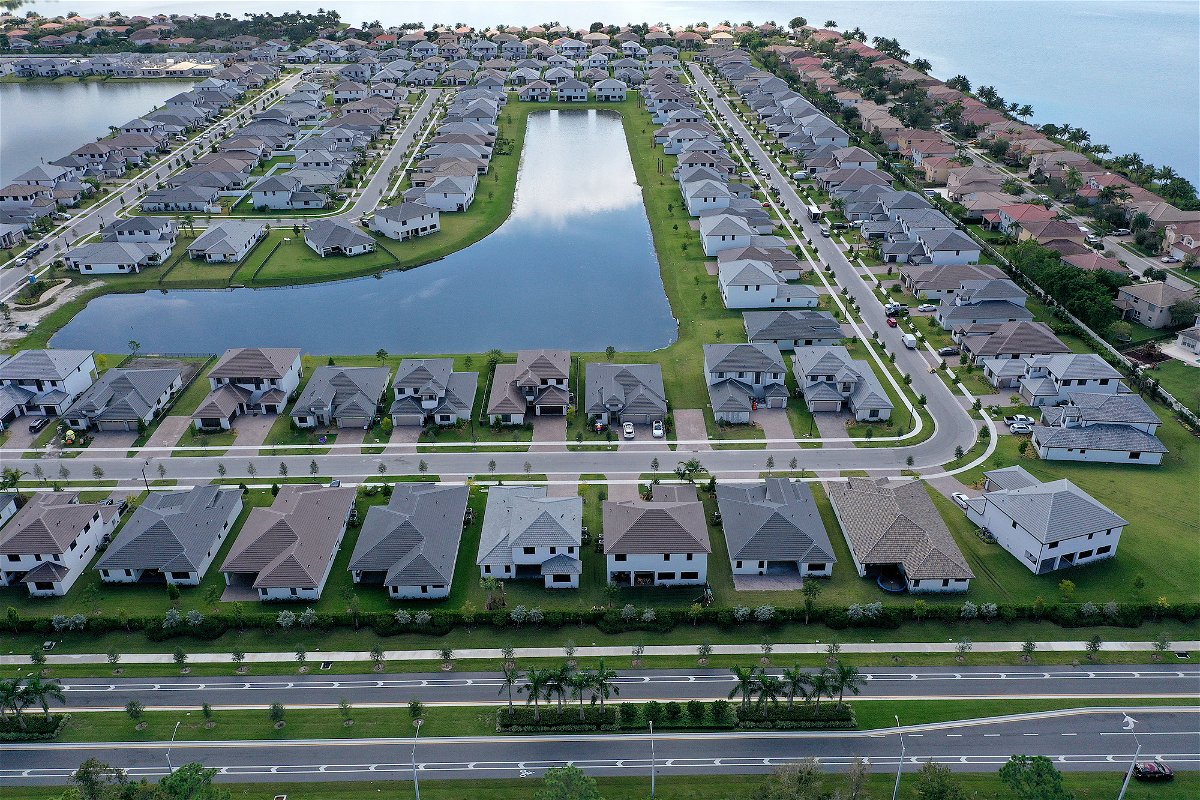 <i>Joe Raedle/Getty Images</i><br/>The gap between Black homeownership rates and that of any other race or ethnic group is even larger now than in 2011. Pictured is a residential neighborhood in 2022 in Miramar