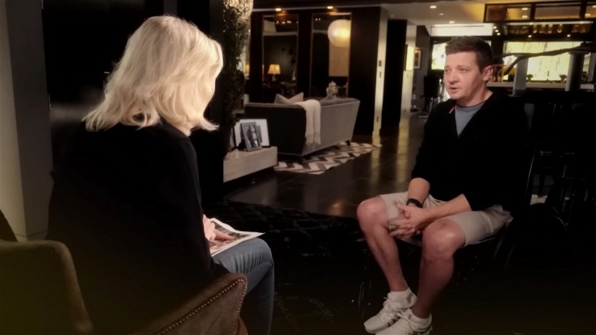 <i>From ABC News</i><br/>Jeremy Renner talks with Diane Sawyer on ABC News.