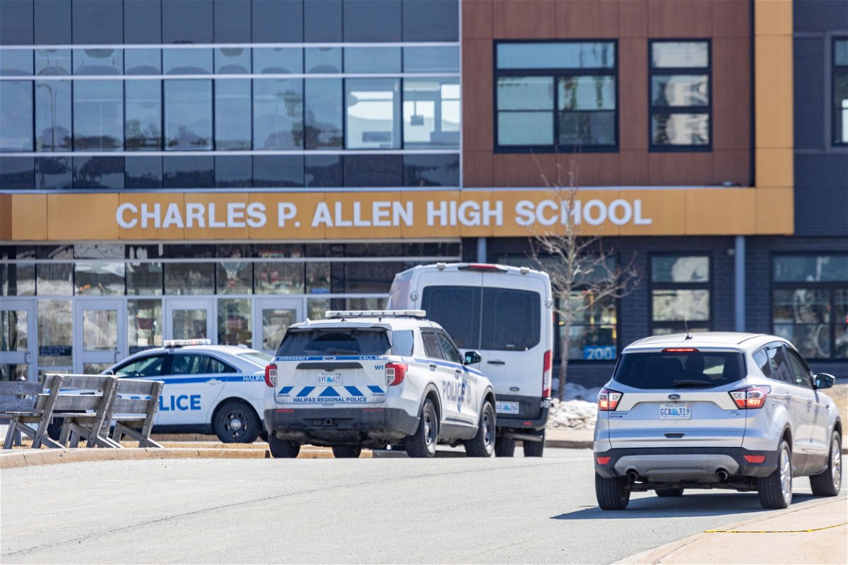 <i>Riley Smith/The Canadian Press/AP</i><br/>Police say a student has been arrested on suspicion of stabbing people at a high school on Canada's Atlantic coast.