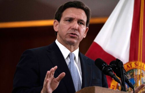 The administration of Gov. Ron DeSantis this month quietly proposed extending Florida's controversial prohibition on classroom instruction related to sexual orientation and gender identity to all grades. DeSantis is seen here in Tallahassee on March 7.