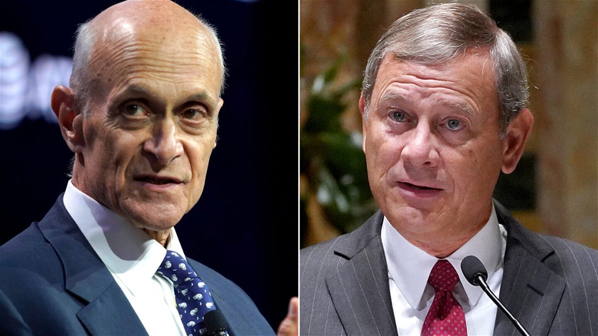 <i>Getty Images</i><br/>Former Homeland Secretary Michael Chertoff was first contacted by Chief Justice John Roberts in November 2022 to investigate the Supreme Court's leaked abortion decision.