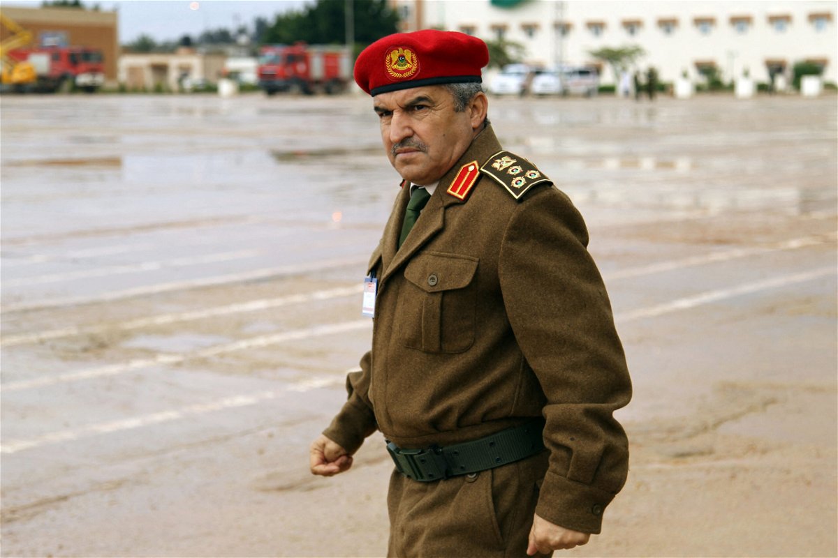 <i>Abdullah Doma/AFP/Getty Images</i><br/>Libyan National Army spokesman Khaled Al Mahjoub