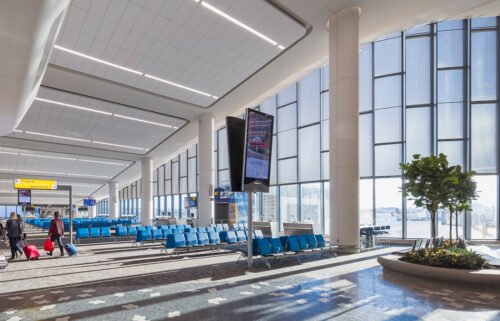 A view of a new terminal at LaGuardia Airport.