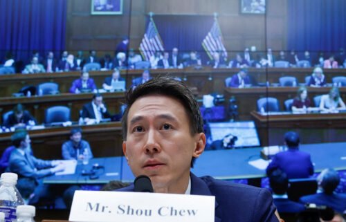 TikTok Chief Executive Shou Zi Chew testifies before a House Energy and Commerce Committee hearing as lawmakers scrutinize the Chinese-owned video-sharing app