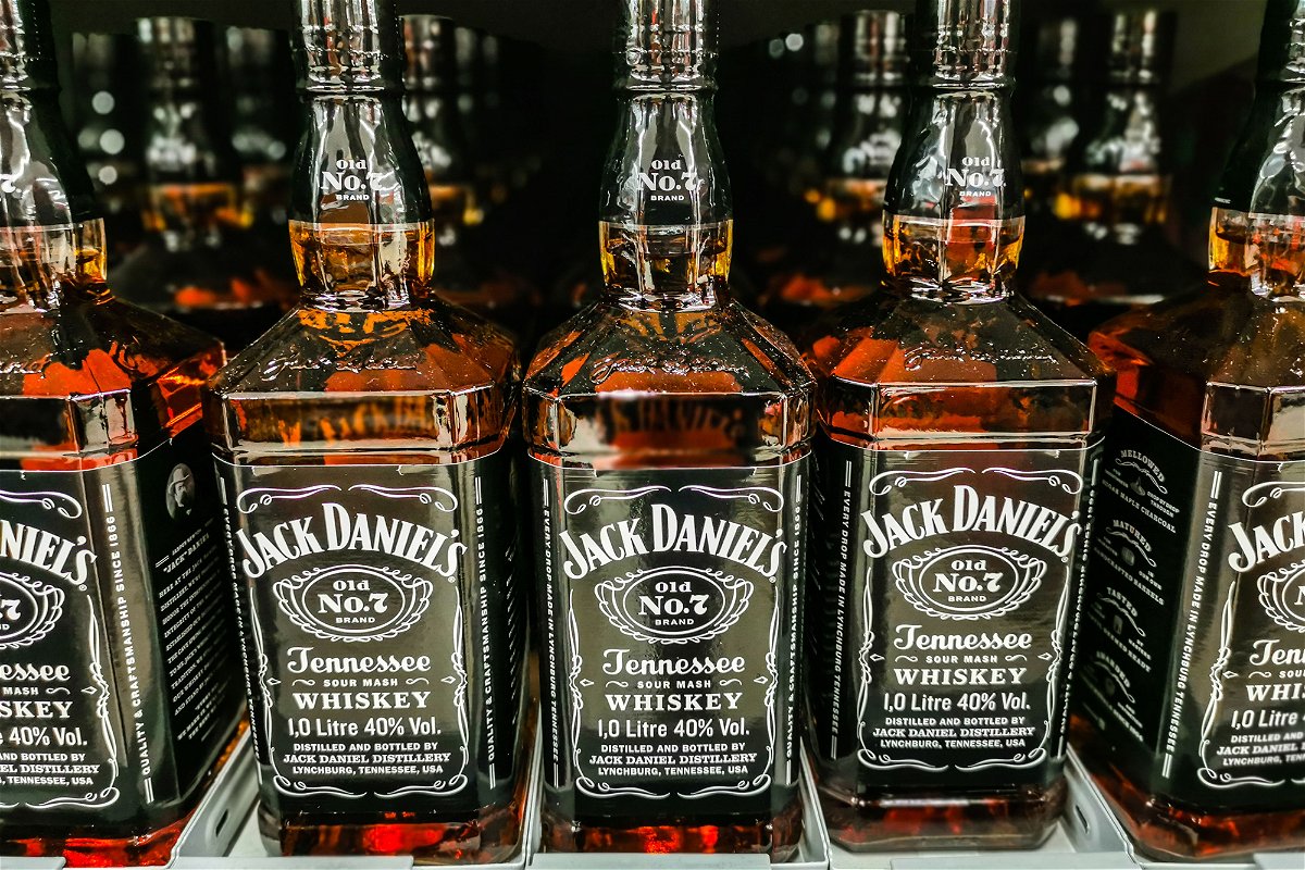 <i>Beata Zawrzel/NurPhoto/Shutterstock</i><br/>Jack Daniel's bottles are seen in a shop in Krakow