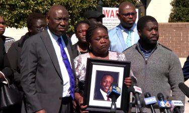 Attorney Ben Crump (left) is pictured here at a press conference on March 16 alongside members of Irvo Otieno's family in Dinwiddie