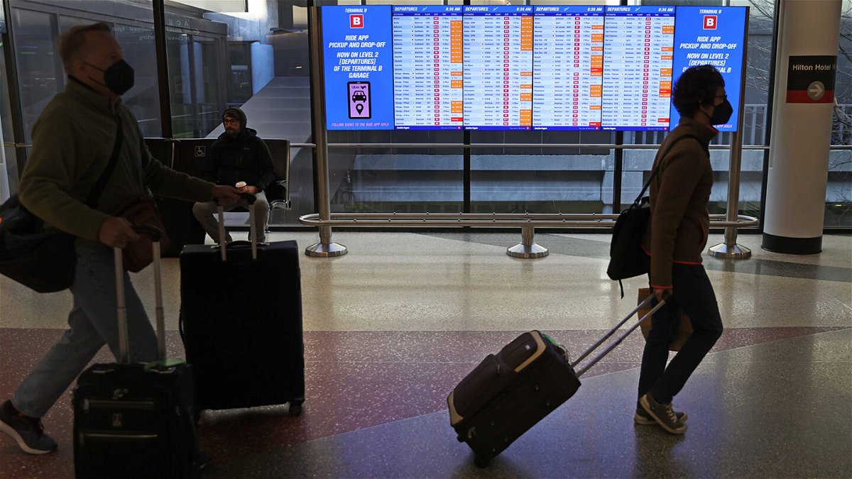 <i>David L. Ryan/The Boston Globe/Getty Images/File</i><br/>Hundreds of flights were canceled in the United States on March 14 and 1