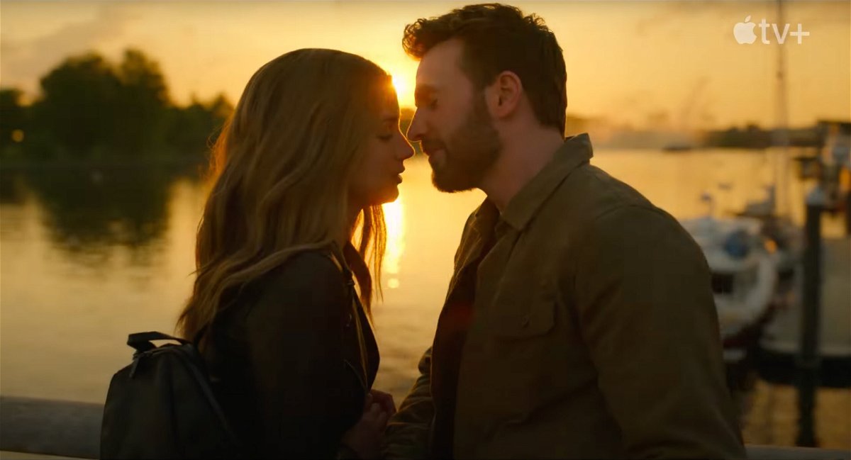 <i>From Apple TV+/Youtube</i><br/>(From left) Ana de Armas and Chris Evans are seen here in 'Ghosted.'