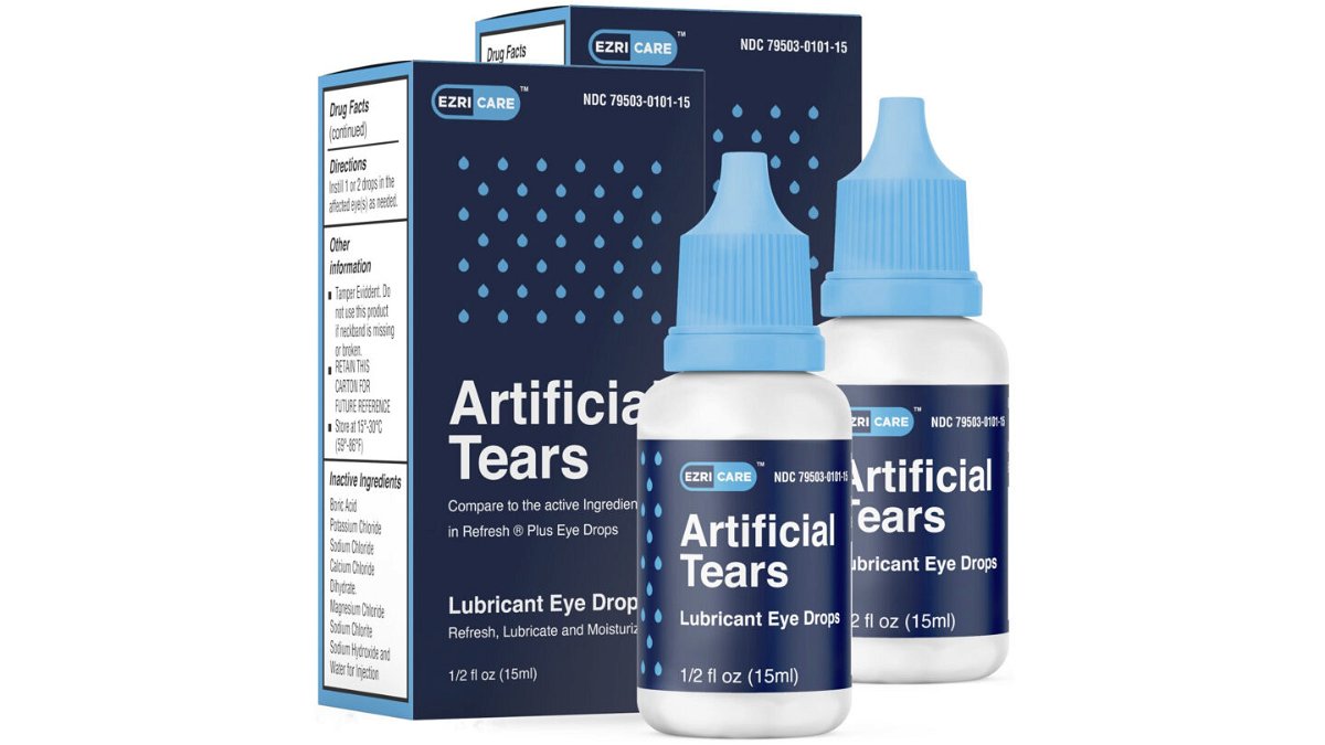 <i>From Ezicare</i><br/>Global Pharma Healthcare recalled Artificial Tears Lubricant Eye Drops distributed by EzriCare and Delsam Pharma.