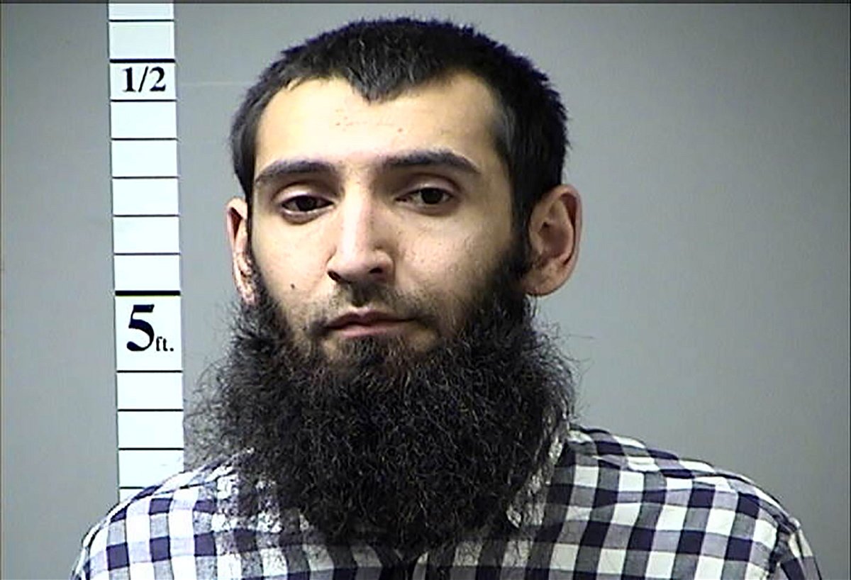 <i>St. Charles County Department of Corrections via Getty Images</i><br/>Sayfullo Saipov was arrested after allegedly driving a pickup truck on a bike path in lower Manhattan