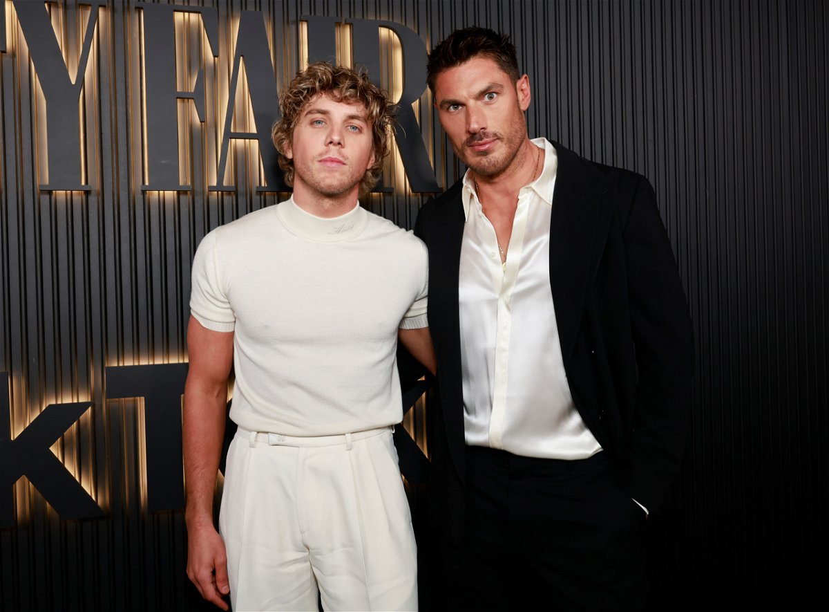 <i>Emma McIntyre/Getty Images</i><br/>Lukas Gage and Chris Appleton attend Vanity Fair And TikTok Celebrate Vanities: A Night For Young Hollywood In Los Angeles on March 08.