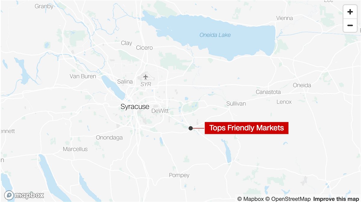 <i>Google Maps</i><br/>A New York man was arrested after allegedly threatening a shooting at Tops Friendly Markets in a social media post.