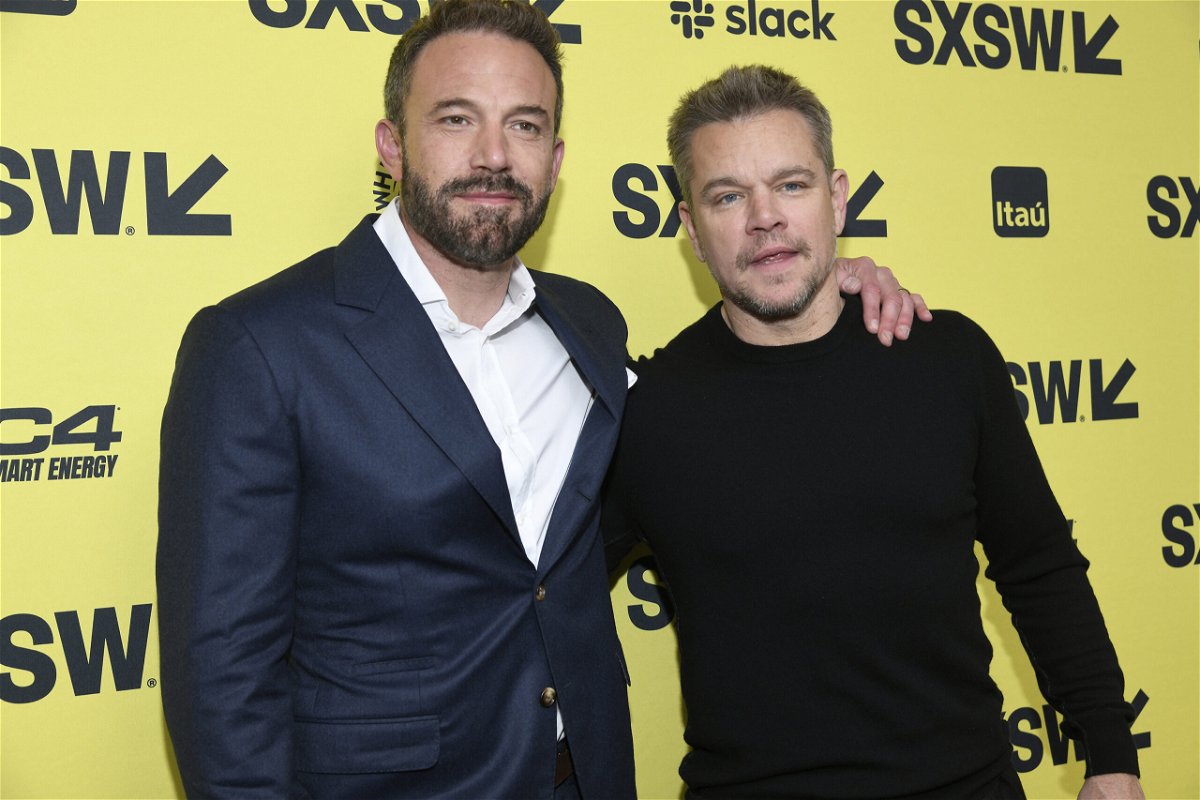<i>Tim Mosenfelder/Getty Images</i><br/>Ben Affleck (L) and Matt Damon attend the premiere of 