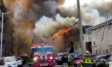 At least seven people have been injured in a five-alarm fire in the Bronx neighborhood of New York City thought to have been caused by a lithium-ion battery