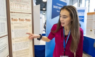 Ocasio's project won second place in the Regeneron Science Talent Search.