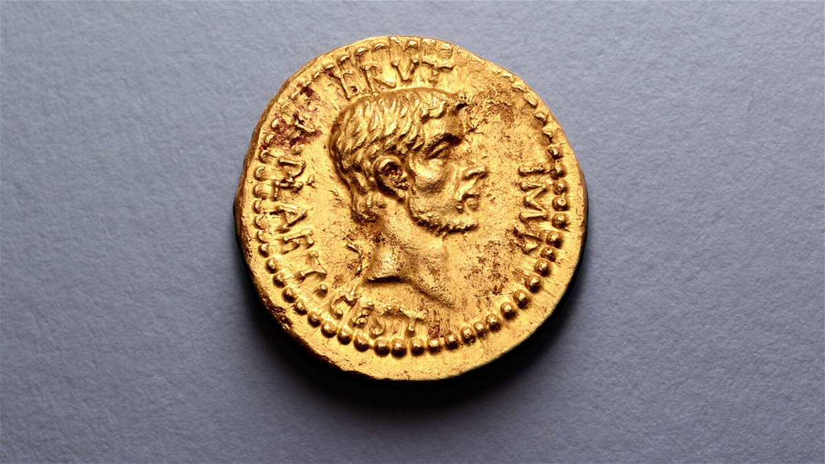 <i>Roma Numismatics/DDP/ZUMA Press</i><br/>A rare gold Roman coin commemorating the assassination of Julius Caesar could be worth millions. The coin was hidden away in a private collection and is just one of three in the world. On the front of the coin is the face of Brutus